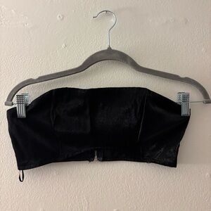 Nasty Gal Black Zip-Up Top